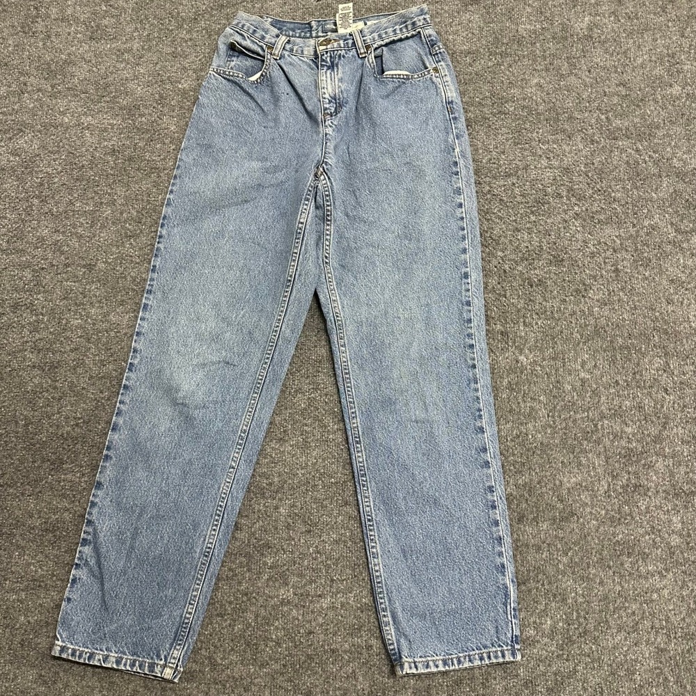 Liz Claiborne Jeans Womens Size 4 Blue Cotton Straight Leg Classic Fit Denim